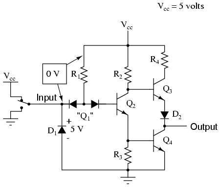 logic gates transistors